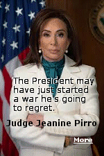 Judge Jeanine Pirro is an intelligent and strong woman who may be more popular, because of her personality on television over the years, than Donald Trump himself. I'd vote for her, heck, I'd marry her.